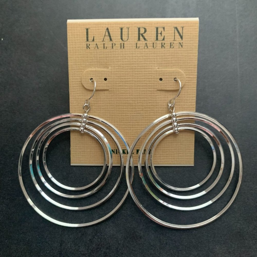 Lauren Ralph Lauren Silver Color Earrings
